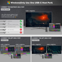 USB C Docking Station,16 in 2 Universal USB C Dock Triple Display with 4K HDMI,VGA,100W PD Input Multiport Hub for MacBook Pro/Air,Lenovo,HP,Dell(USB-A/C 3.0,RJ45,Audio&Mic,SD/TF)