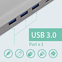 USB C Docking Station for Laptop, USB C Hub 10 in 1 USB C Adapter Docking Station with 4K HDMI & VGA, 3 x USB 3.0, Gigabit Ethernet RJ45 LAN, USB C PD, SD/TF Card Reader, 3.5mm Audio/Mic